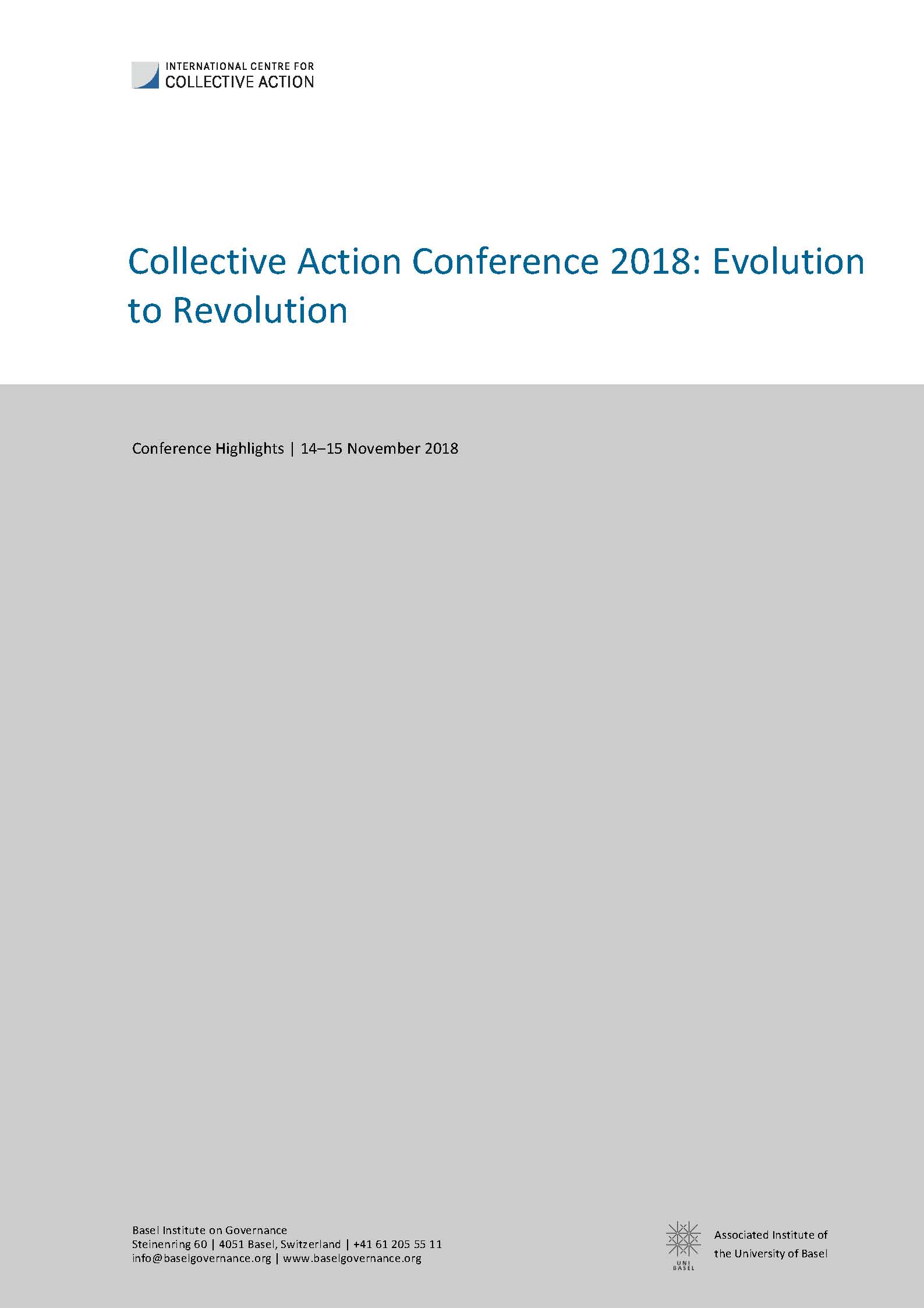 Collective Action Conference highlights cover page
