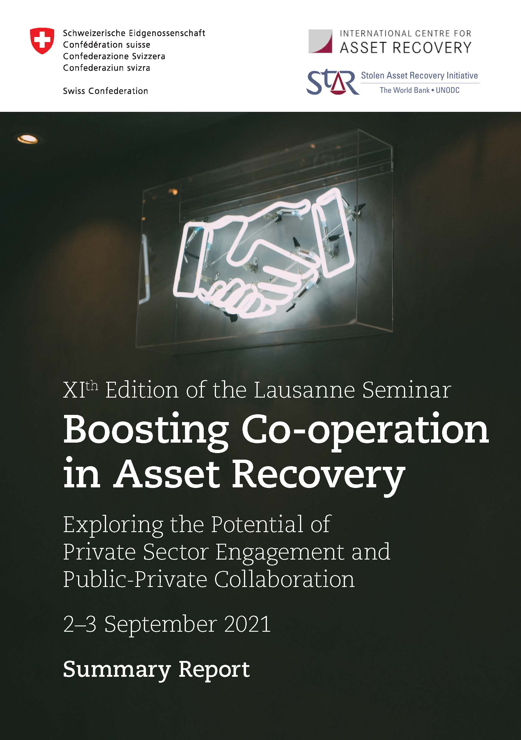 Cover page of Boosting Co-operation in Asset Recovery