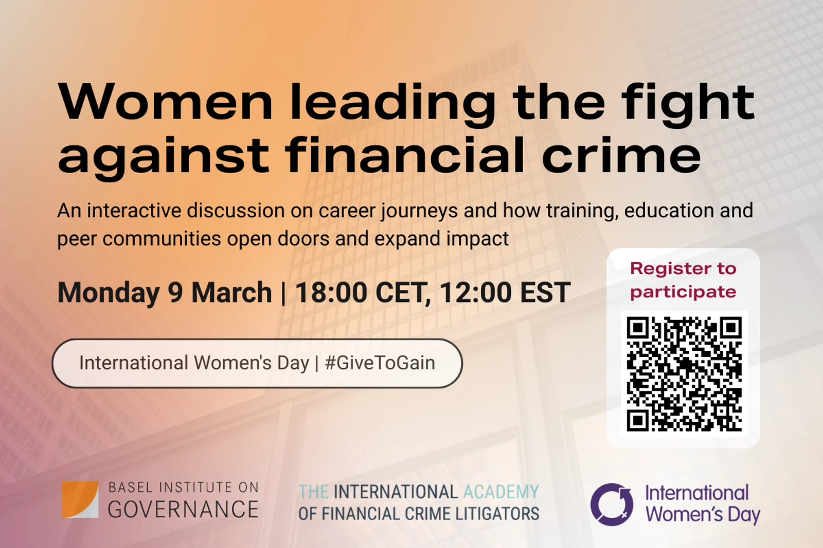 Women leading the fight against financial crime – online discussion