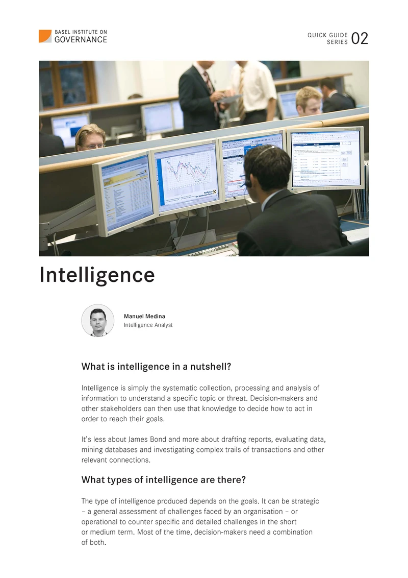 Quick Guide 2: Intelligence cover
