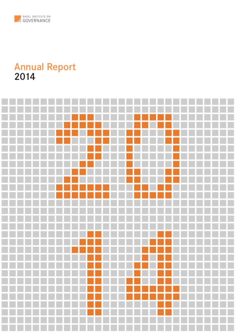 Annual Report 2014 cover