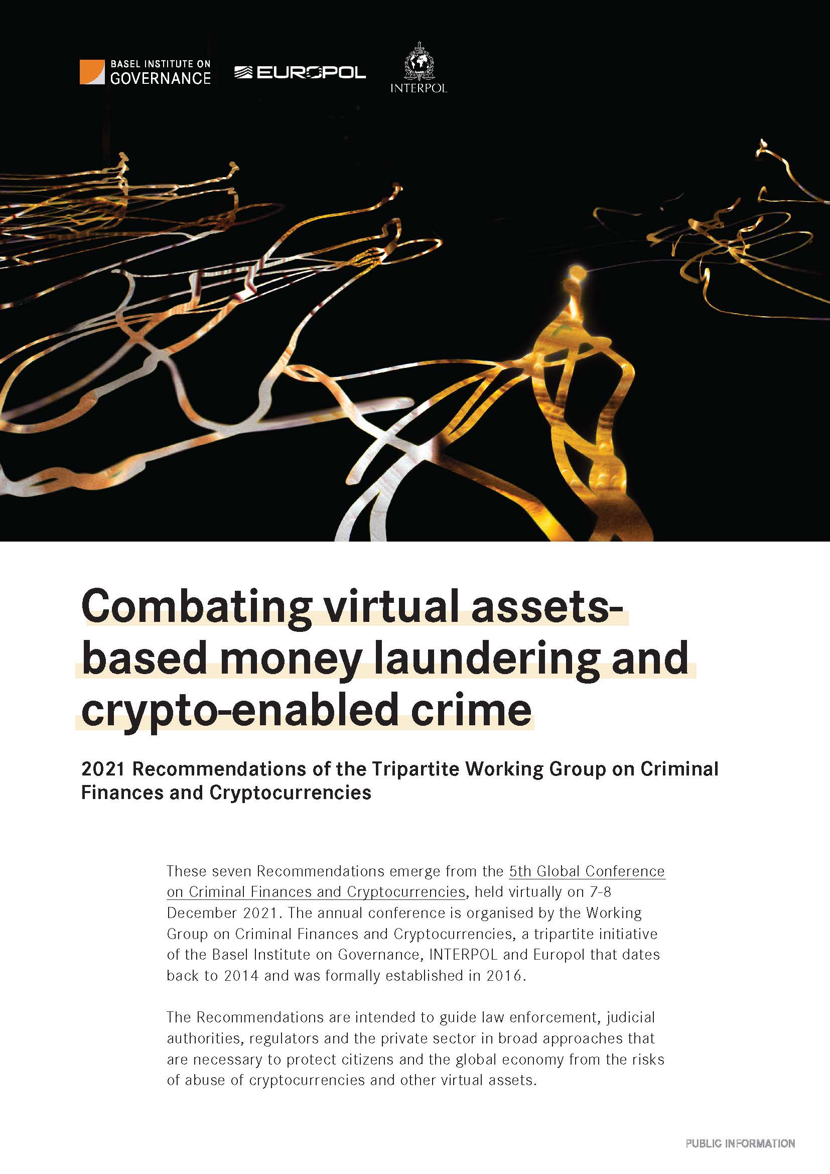 Combating virtual assets-based money laundering and crypto-enabled crime: Recommendations of the Tripartite Working Group on Criminal Finances and Cryptocurrencies