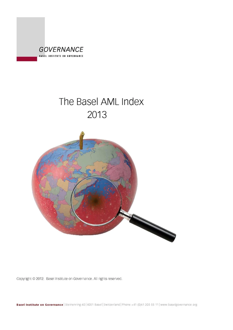 Basel AML Index 2013 cover