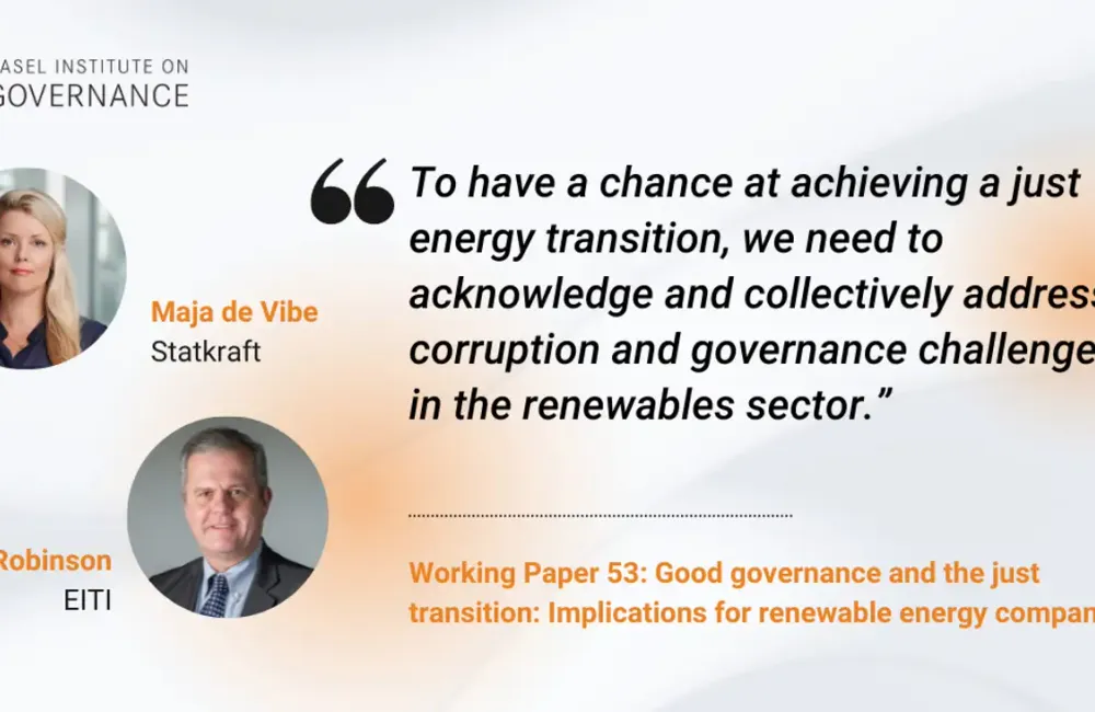 Corruption and governance risks threaten a just energy transition – but there’s also good news