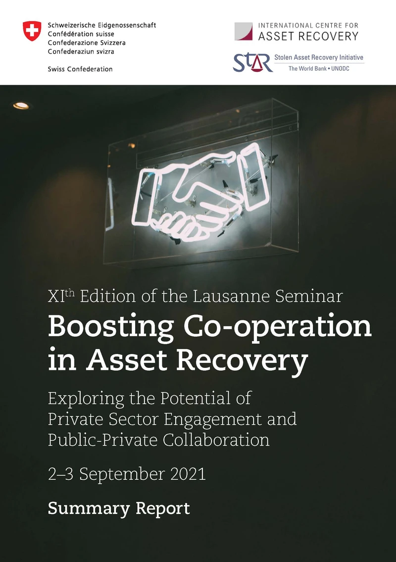 Boosting Co-operation in Asset Recovery: Exploring the Potential of Private Sector Engagement and Public-Private Collaboration cover