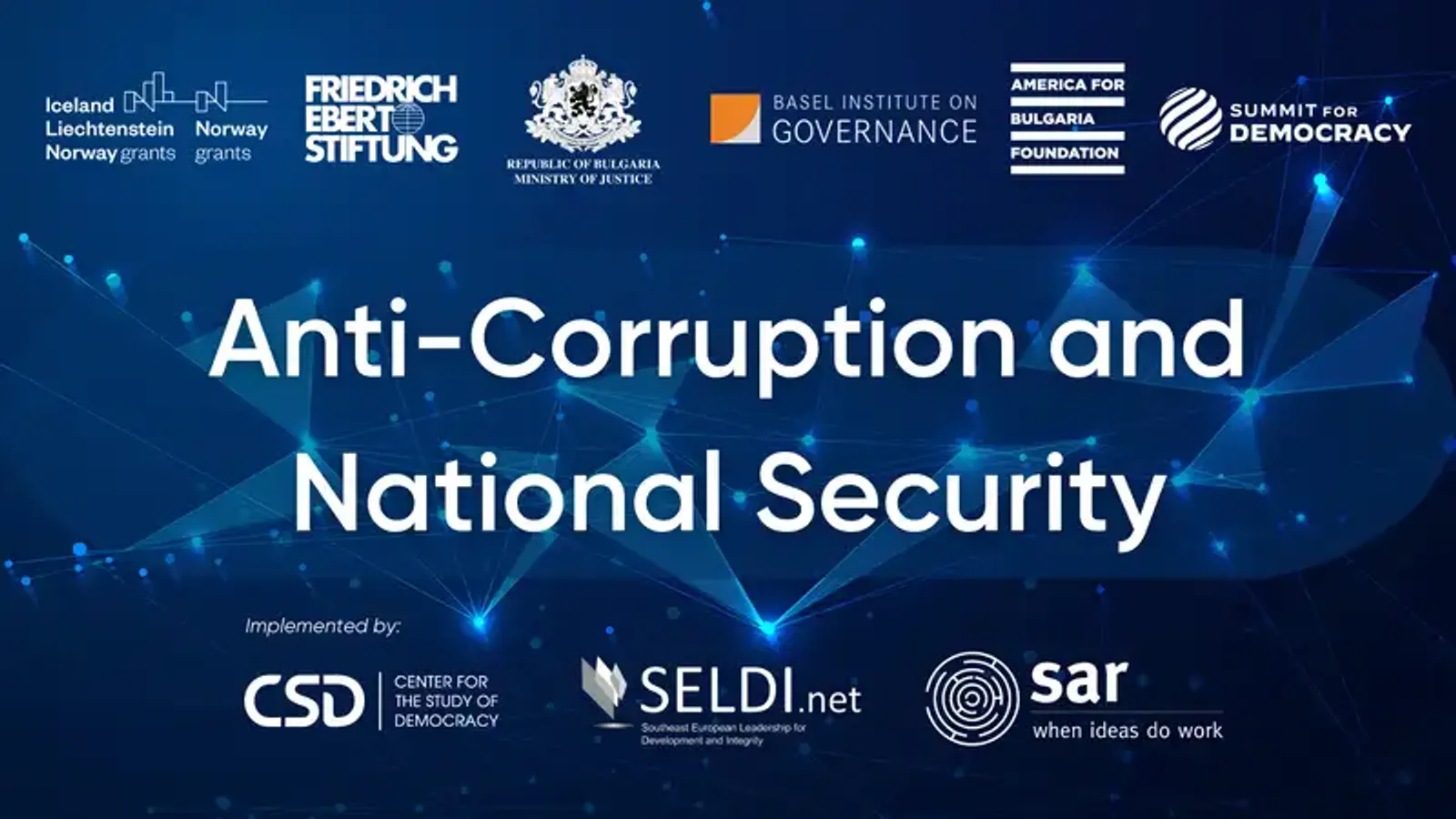 Anti-Corruption and National Security – a Summit for Democracy event