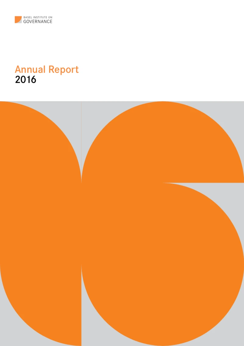 Annual Report 2016 cover