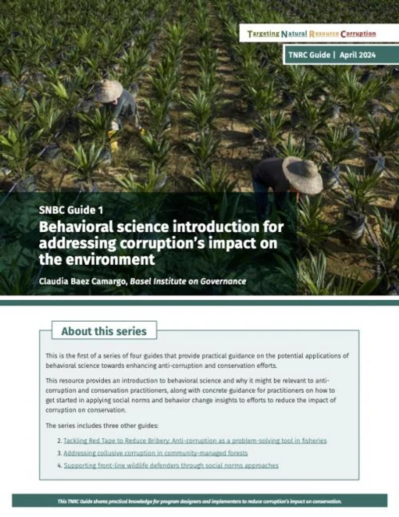 Designing social norms and behaviour change interventions: Guidance resources for conservation practitioners cover