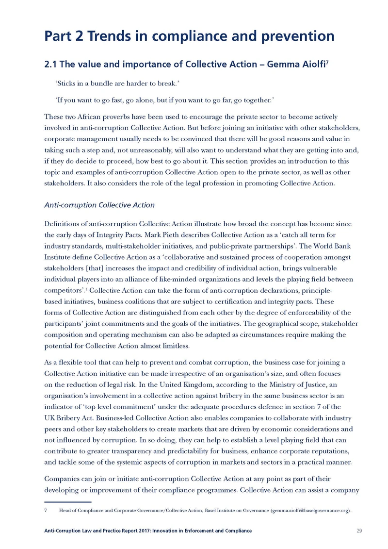 The value and importance of Collective Action cover