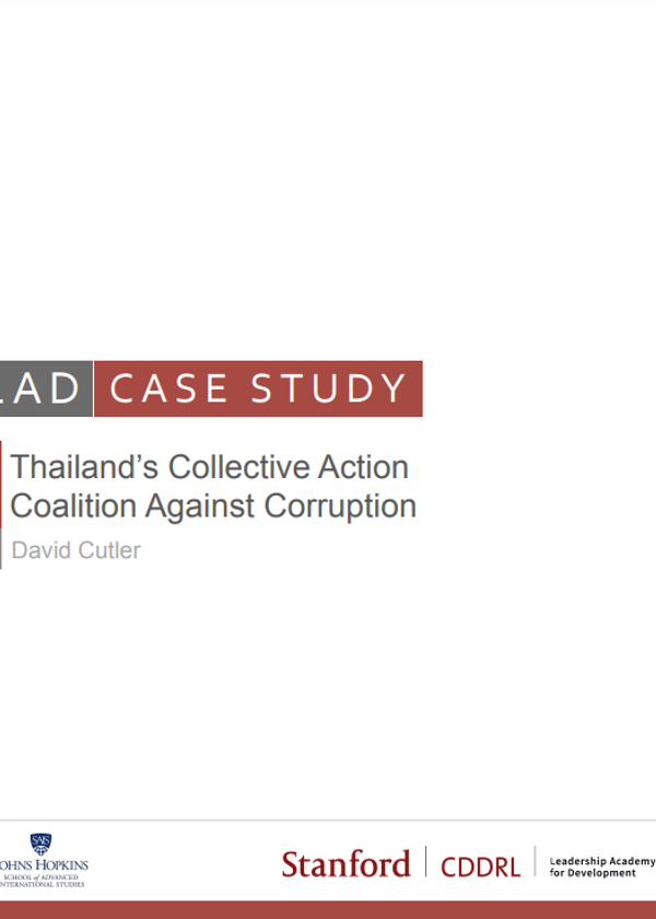 Thailand's Collective Action Coalition Against Corruption