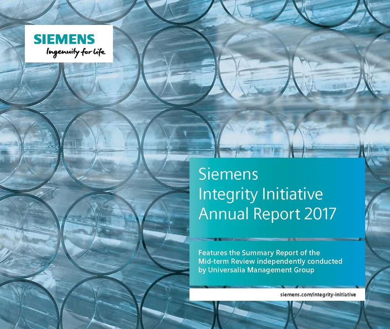 Siemens Integrity Initiative Annual Report 2017 cover