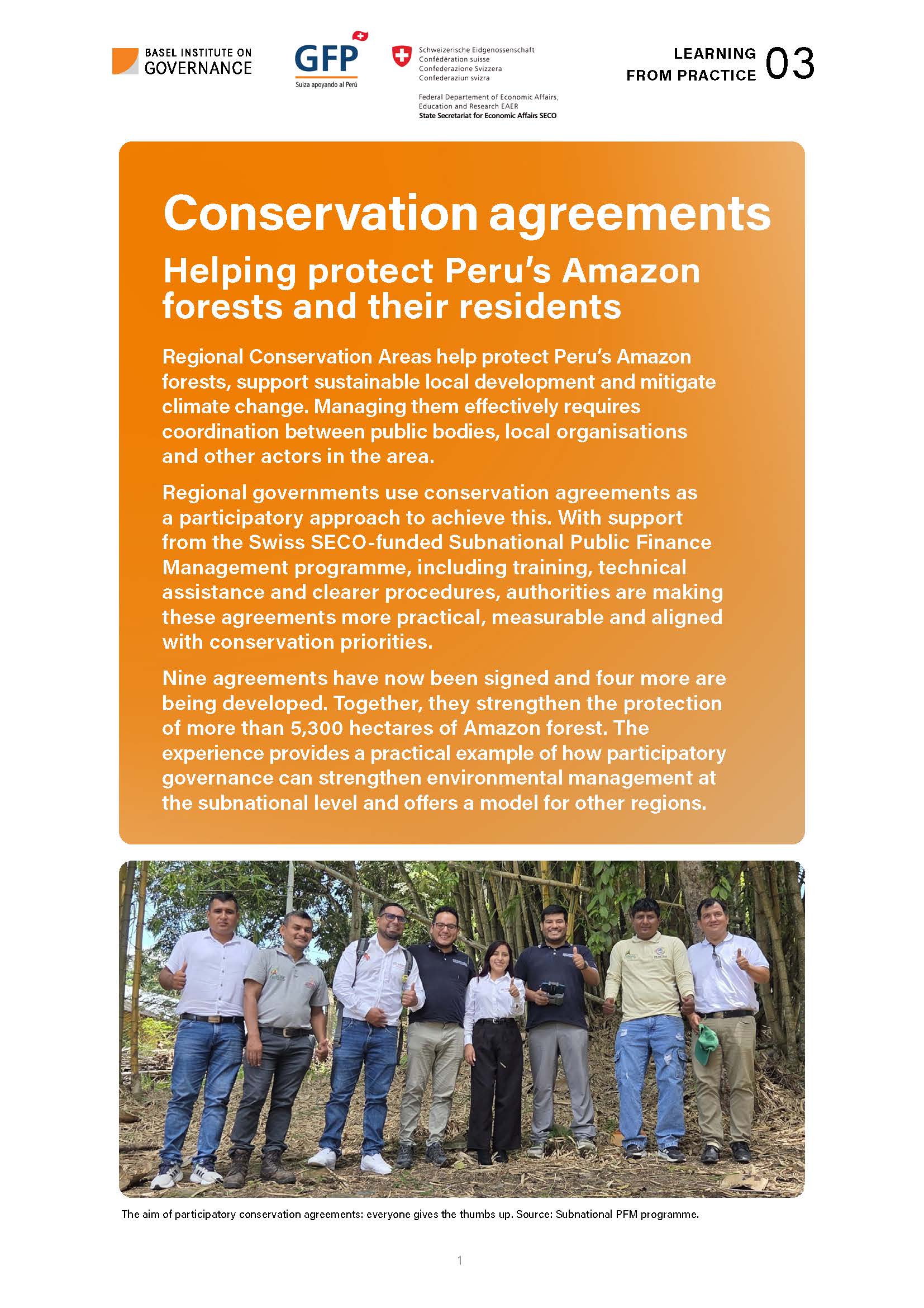 Conservation agreements