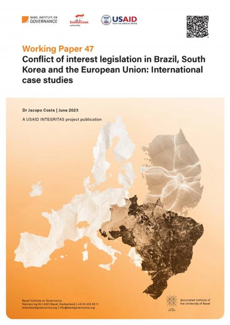 Working Paper 47: Conflict of interest legislation in Brazil, South Korea and the European Union: International case studies cover