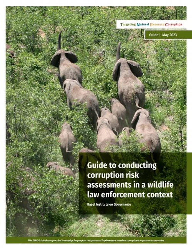 Guide to conducting corruption risk assessments in a wildlife law enforcement context cover