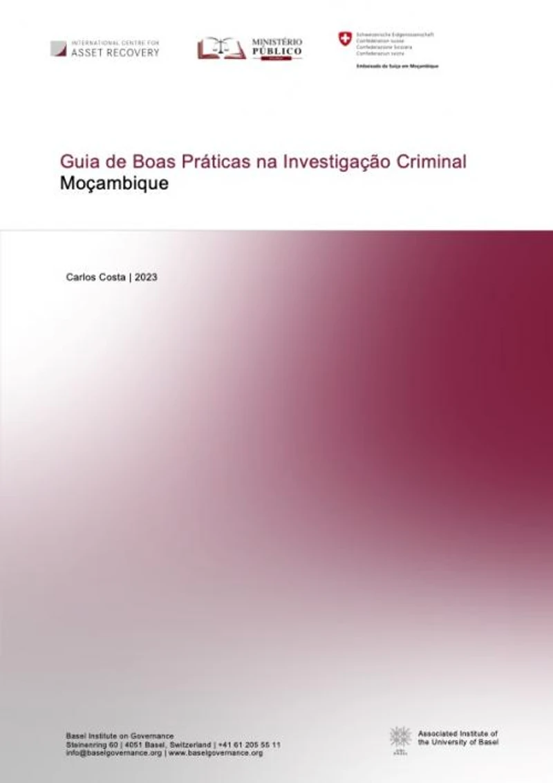 Guia de Boas Práticas na Investigação Criminal em Moçambique cover