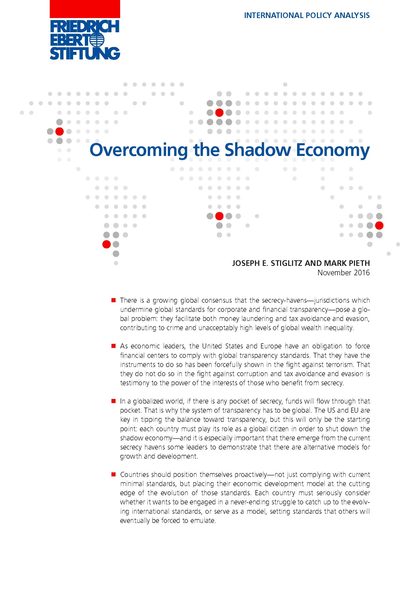 Overcoming the shadow economy