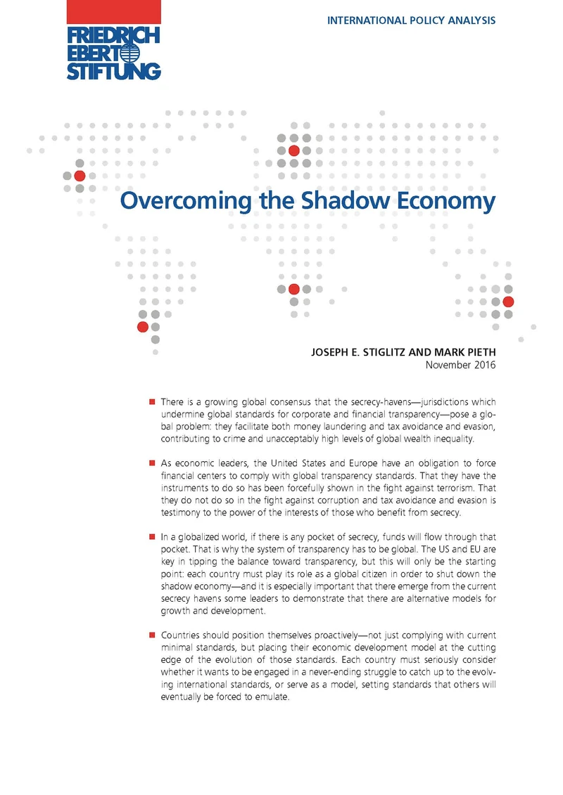 Overcoming the shadow economy cover