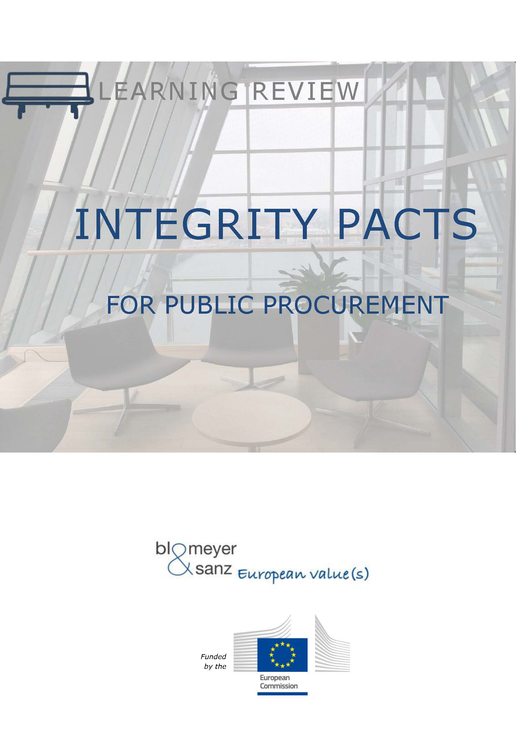 Learning Review: Integrity Pacts for public procurement cover