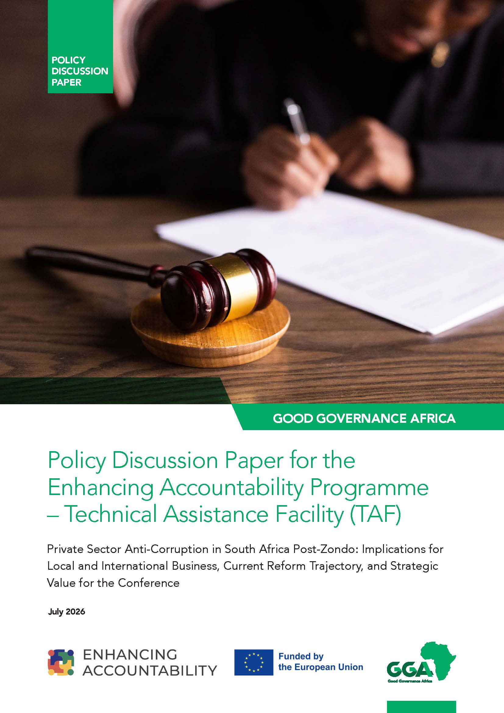Policy Discussion Paper for the Enhancing Accountability Programme – Technical Assistance Facility