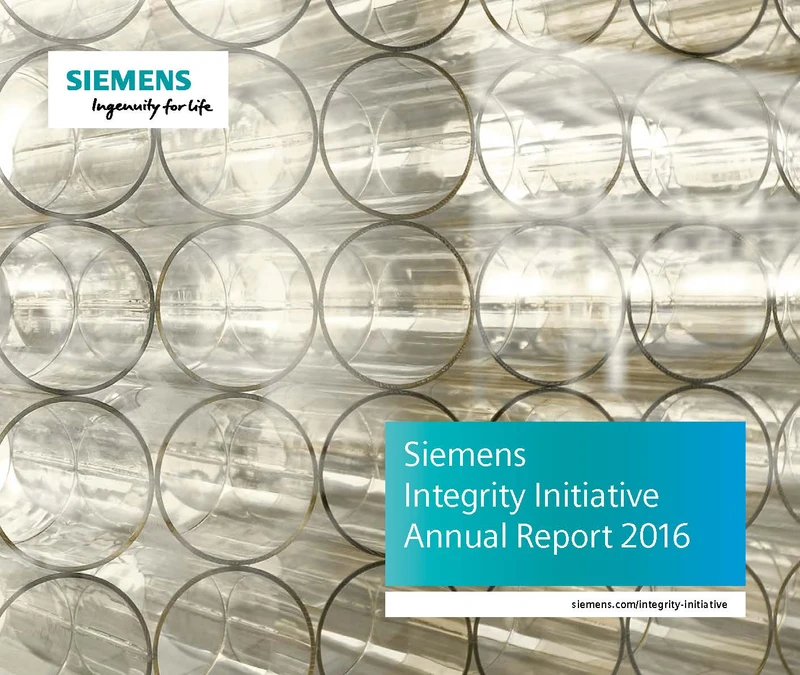 Siemens Integrity Initiative Annual Report 2016 cover