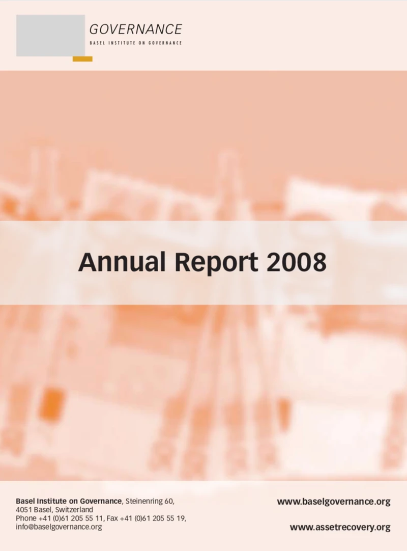 Annual Report 2008 cover