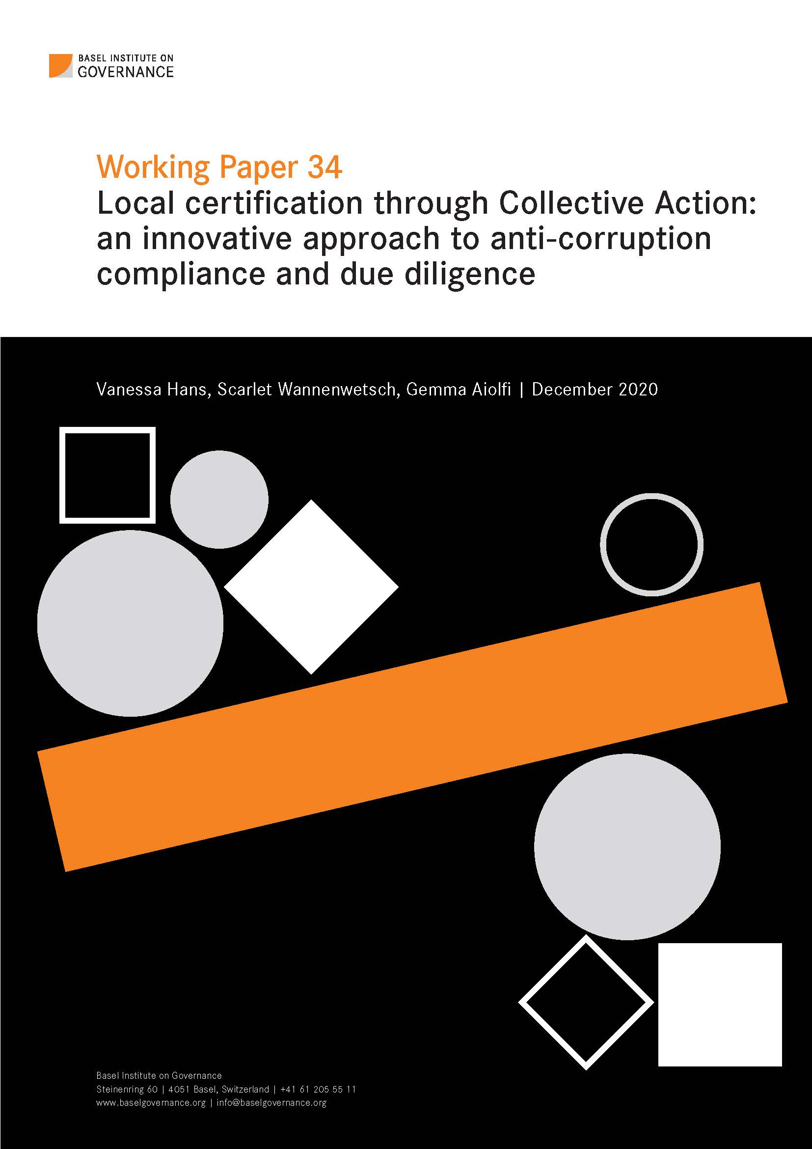 Working Paper 34: Local certification through Collective Action: an innovative approach to anti-corruption compliance and due diligence