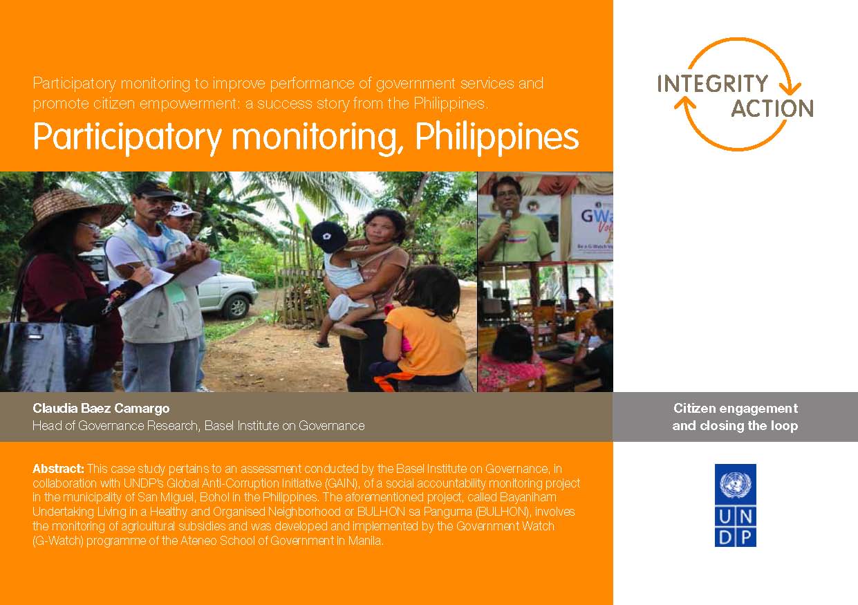 Participatory monitoring, Philippines