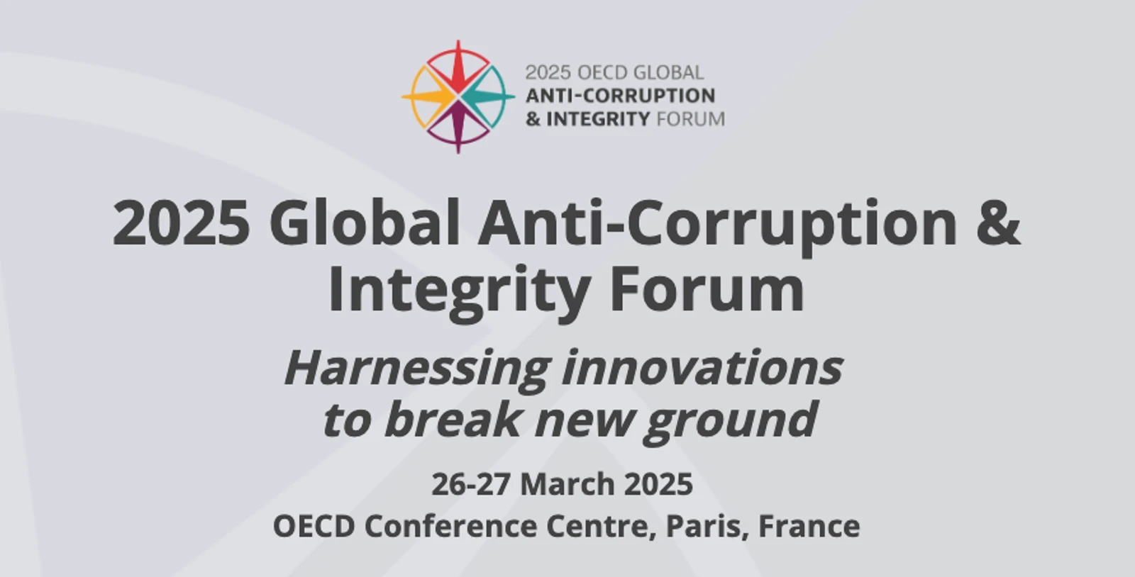 OECD Global Anti-Corruption & Integrity Forum
