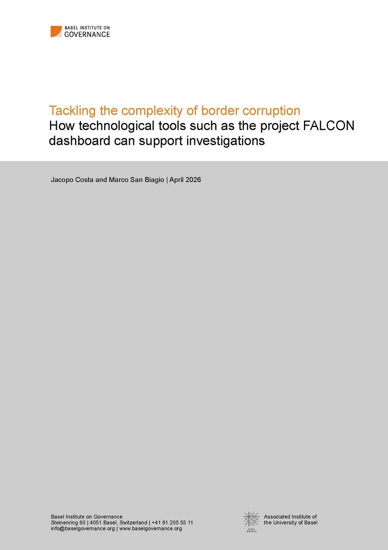 Tackling the complexity of border corruption: How technological tools such as the project FALCON dashboard can support investigations cover