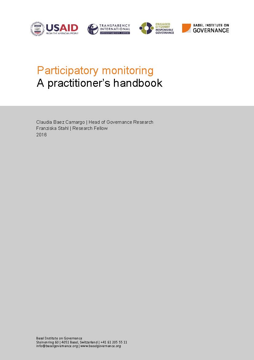Participatory monitoring: a practitioner’s handbook