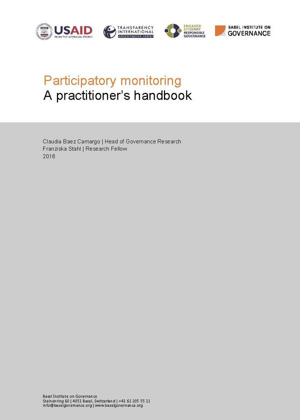 Participatory monitoring: a practitioner’s handbook