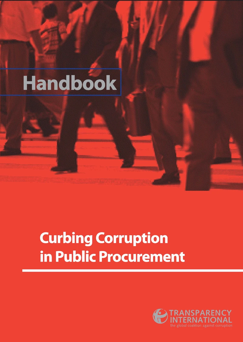 Handbook for Curbing Corruption in Public Procurement cover