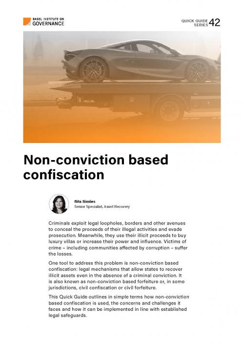 Quick Guide 42: Non-conviction based confiscation
