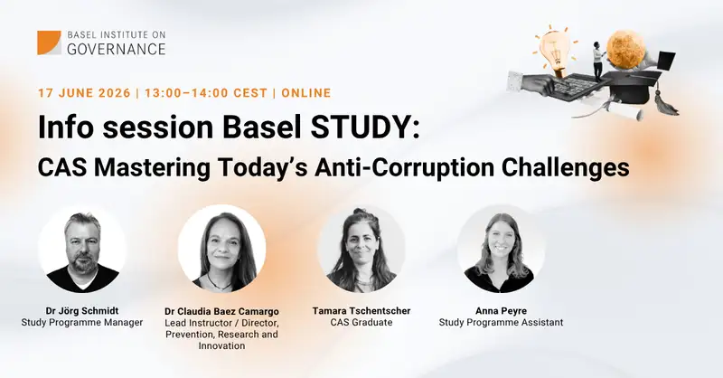 Info session: CAS Mastering Today's Anti-Corruption Challenges