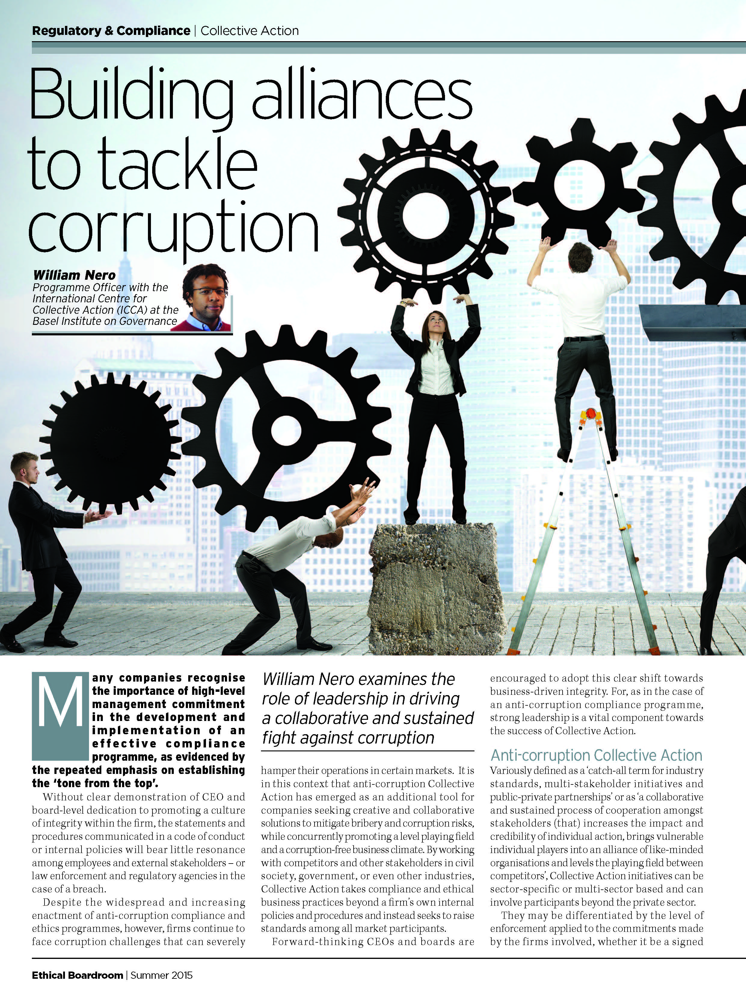 Building alliances to tackle corruption