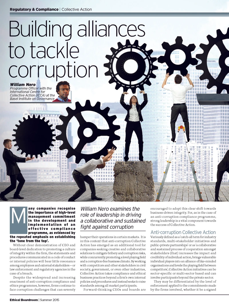 Building alliances to tackle corruption cover