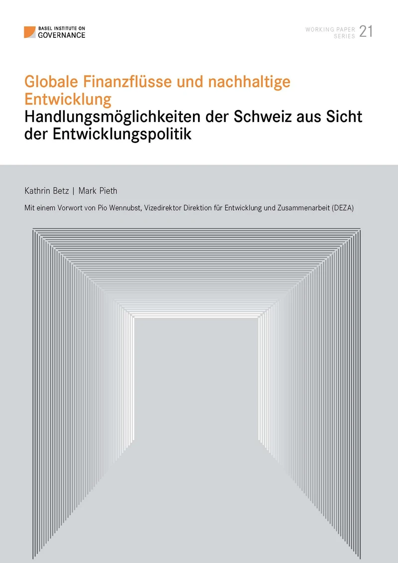 Working Paper 21: Globale Finanzflüsse und nachhaltige Entwicklung: Handlungsmöglichkeiten der Schweiz aus Sicht der Entwicklungspolitik cover