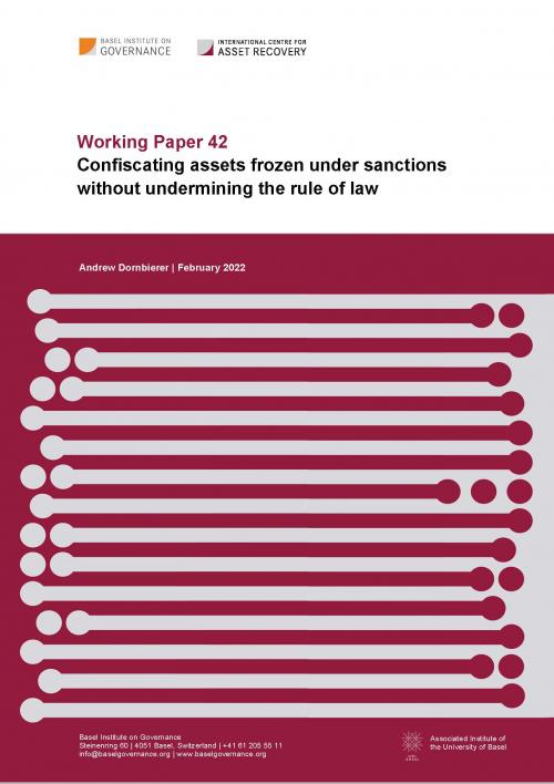 Working Paper 42: From sanctions to confiscation while upholding the rule of law