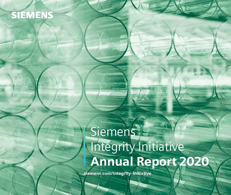 Siemens Integrity Initiative Annual Report 2020 cover
