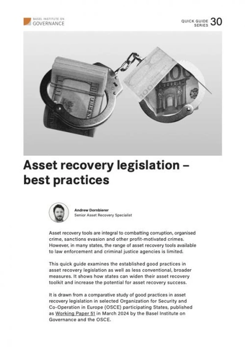 Quick Guide 30: Asset recovery legislation cover