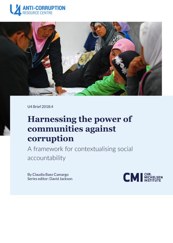Harnessing the power of communities against corruption