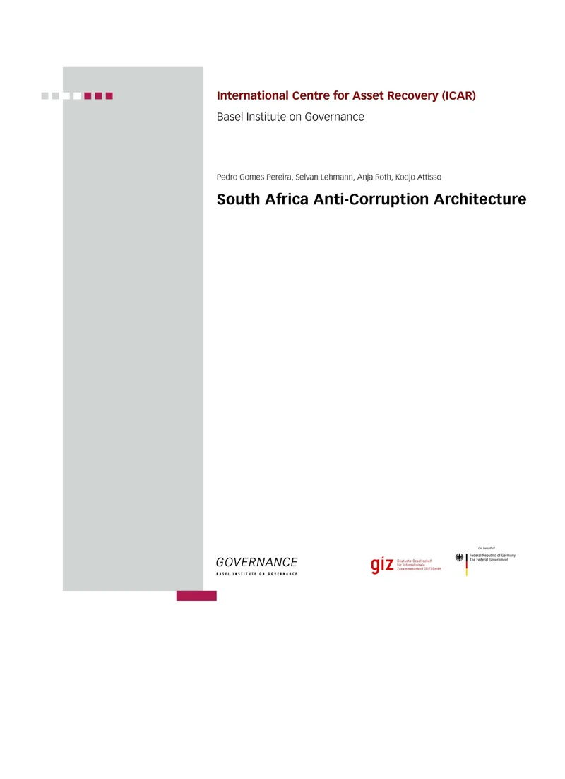 Study on Anti-Corruption Architecture of the Republic of South Africa cover