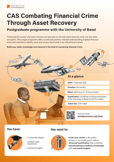 CAS Combating Financial Crime Through Asset Recovery brochure cover