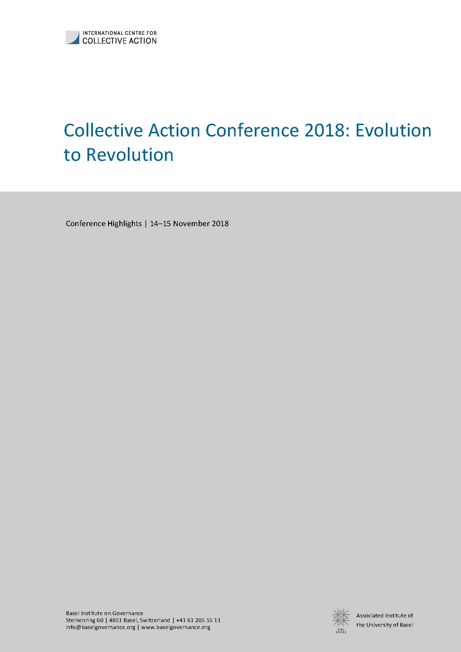 Collective Action Conference 2018: Evolution to Revolution – Conference Highlights