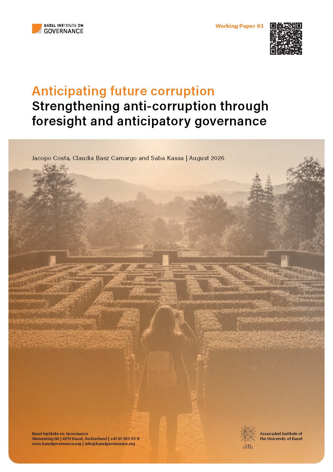 Working Paper 63: Anticipating future corruption