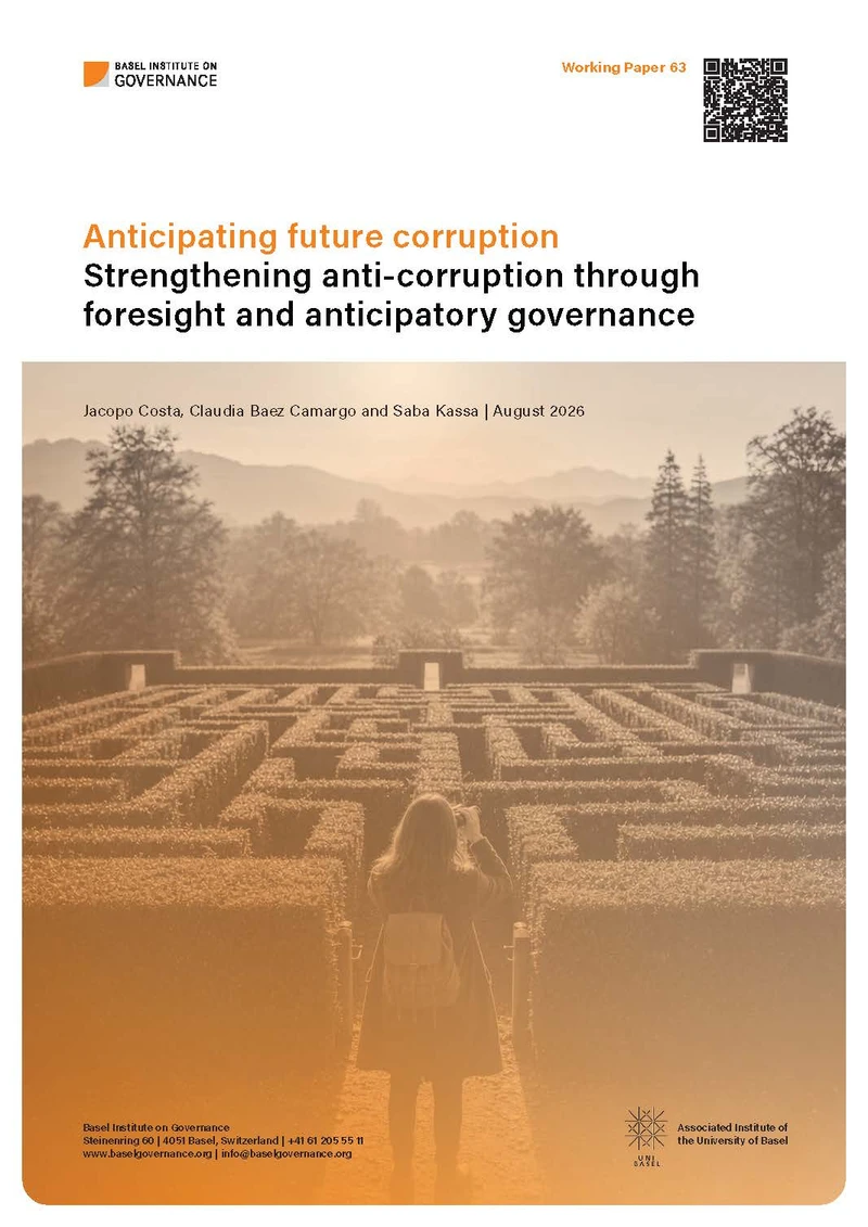Working Paper 63: Anticipating future corruption cover