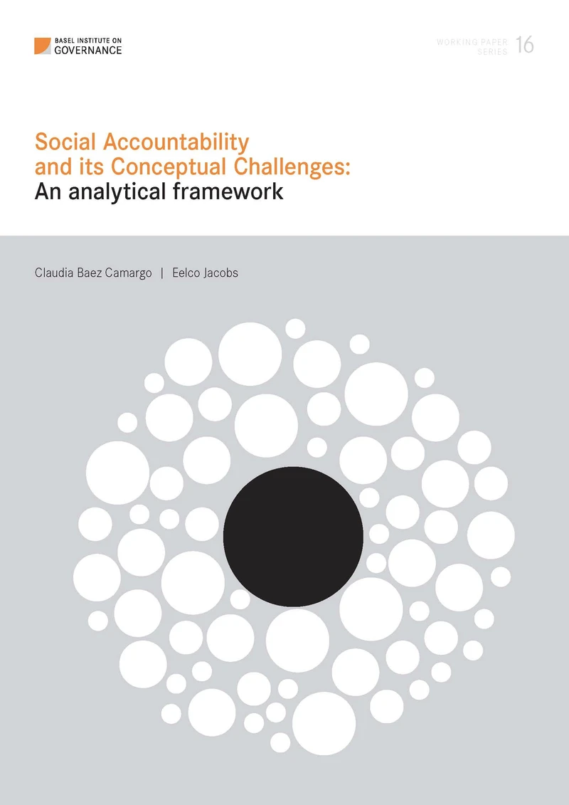 Working Paper 16: Social accountability and its conceptual challenges cover