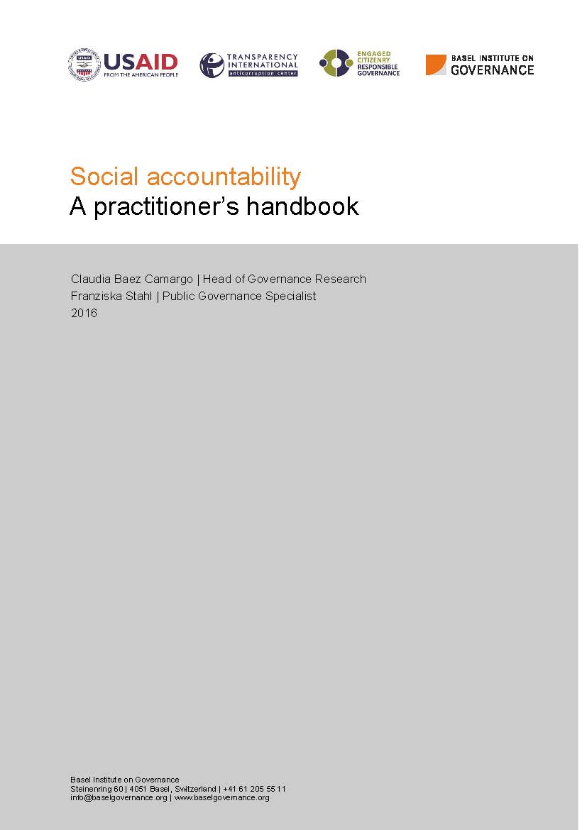 Social accountability: a practitioner’s handbook