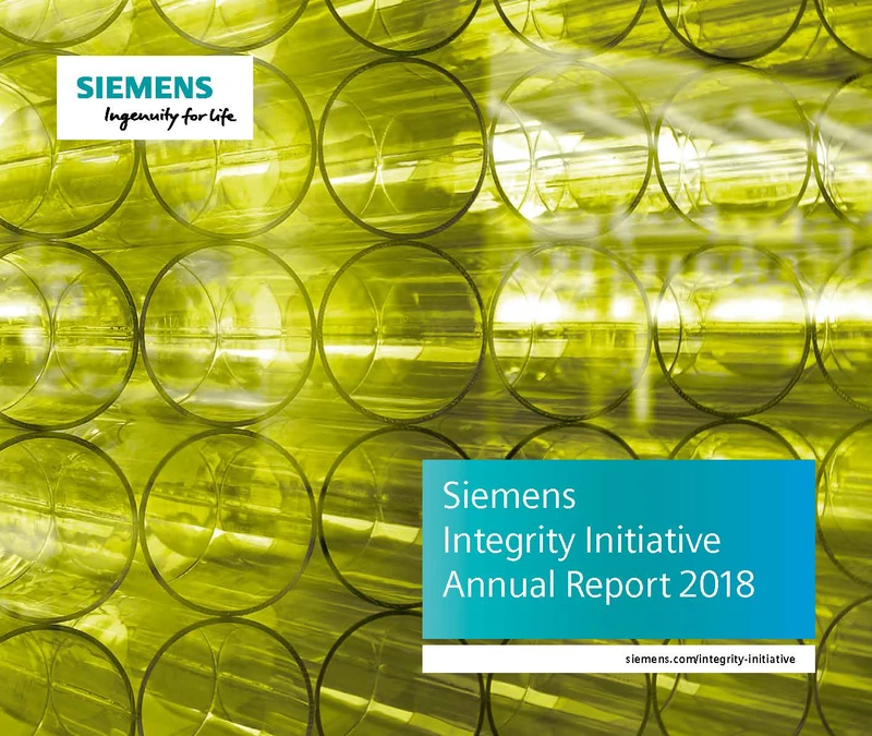 Siemens Integrity Initiative Annual Report 2018 cover