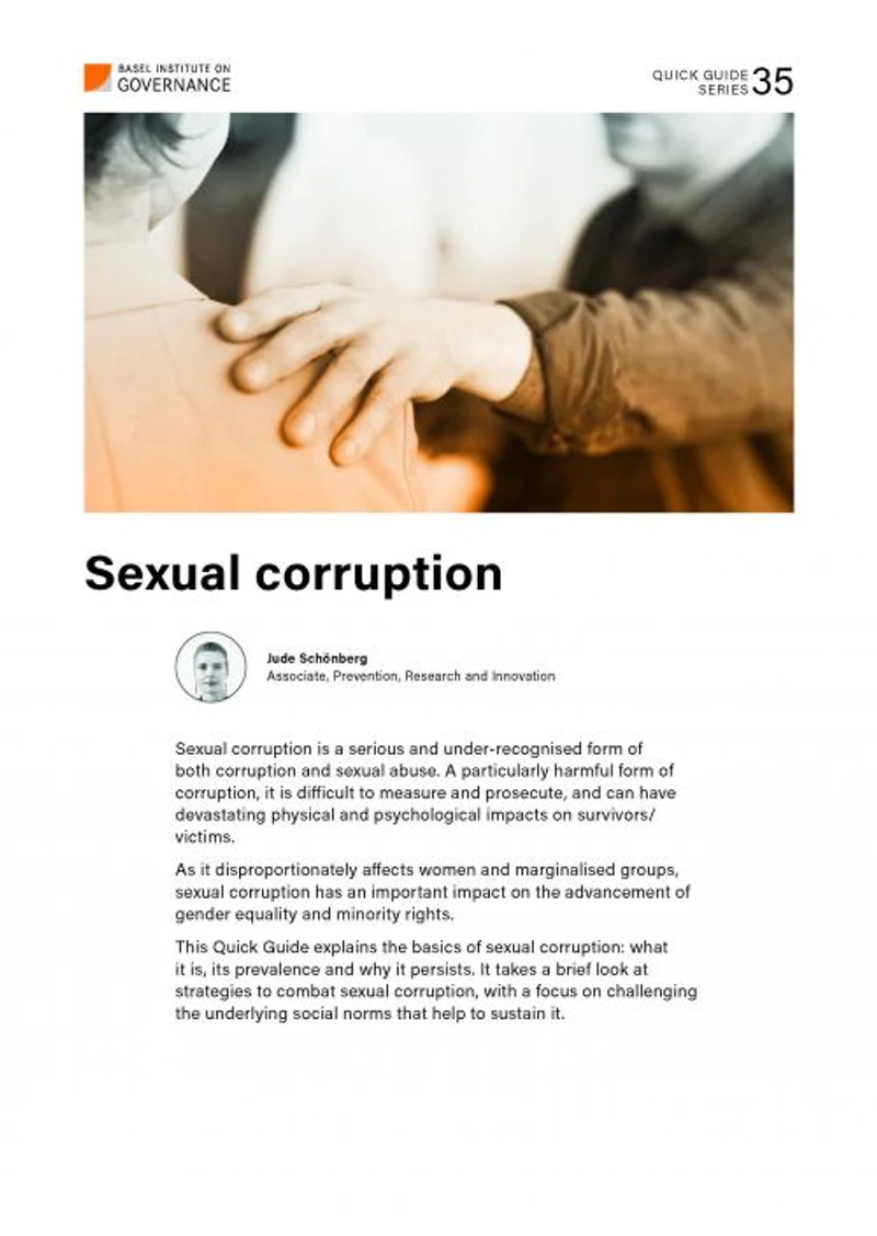Quick Guide 35: Sexual corruption cover